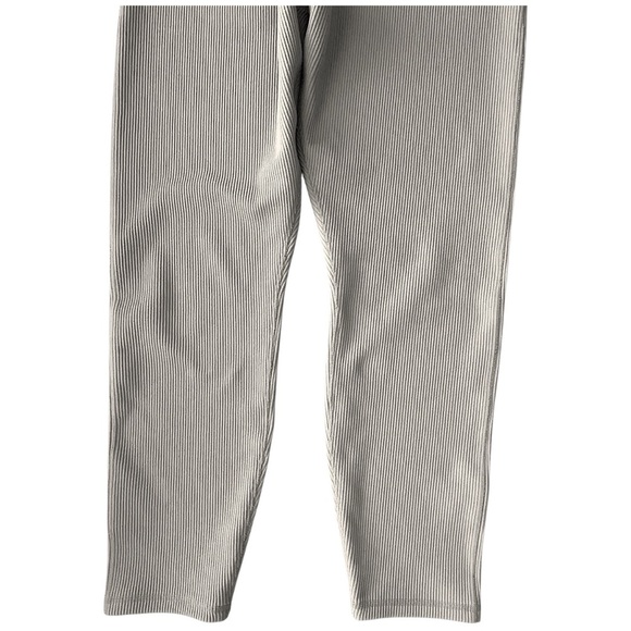 NIKE | RIBBED JUST DO IT LEGGINGS IN PUMICE LIKE NEW STRETCH WAISTBAND | LARGE - Picture 3 of 10